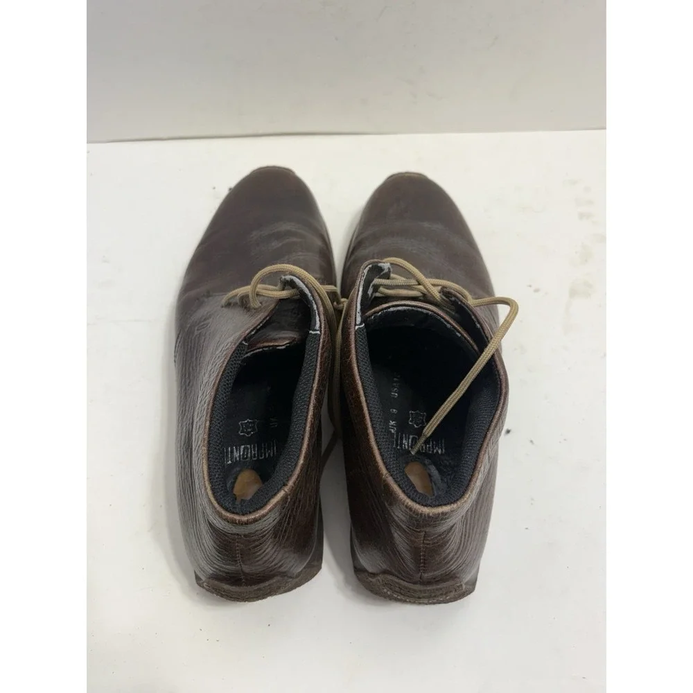 Impronte Men's Chukka Boots Lace Up Brown Leather‎ Size 10 US